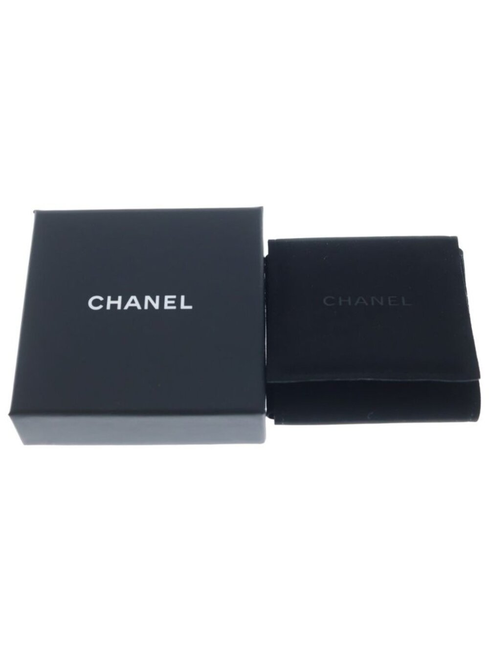 Chanel Logo Rhinestone Brooch Gold - Picture 6 of 6